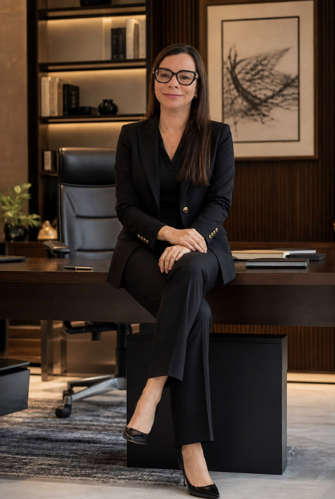 Dra. Marilene de Souza em seu ambiente de trabalho